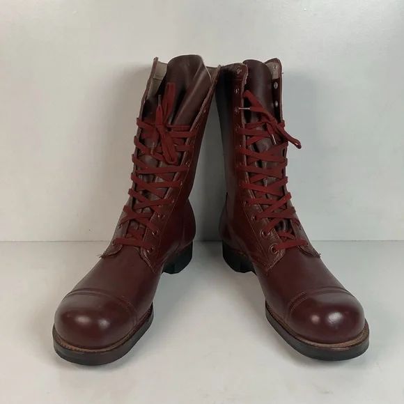 Vintage Vietnam War Brown Jump Boots | Cap Toe | Paratrooper | 11 N - Picture 7 of 16